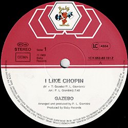 画像2: GAZEBO / I LIKE CHOPIN (欧州原盤/12"MIX) [◎中古レア盤◎激レア！珍しい欧州版ジャケ！雨音はショパンの調べ！]