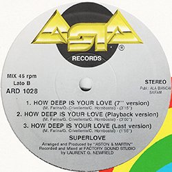 画像2: SUPERLOVE / HOW DEEP IS YOUR LOVE (伊原盤/5VER) [◎中古レア盤◎お宝！本物のイタリア原盤！LOVELY HEART MIX！]