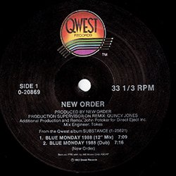 画像2: NEW ORDER / BLUE MONDAY 1988 (米原盤/88年MIX) [◎中古レア盤◎激レア！金印入り！当時の原盤！88年版！]