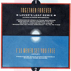 画像2: RICK ASTLEY / TOGETHER FOREVER (7インチMIX) [◎中古レア盤◎お宝！ドイツ版ジャケ！7インチMIX！]