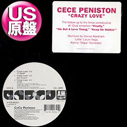 画像1: CE CE PENISTON / CRAZY LOVE (米原盤/REMIX) [◎中古レア盤◎お宝！シュリンク&ステッカー付！本物の原盤！]