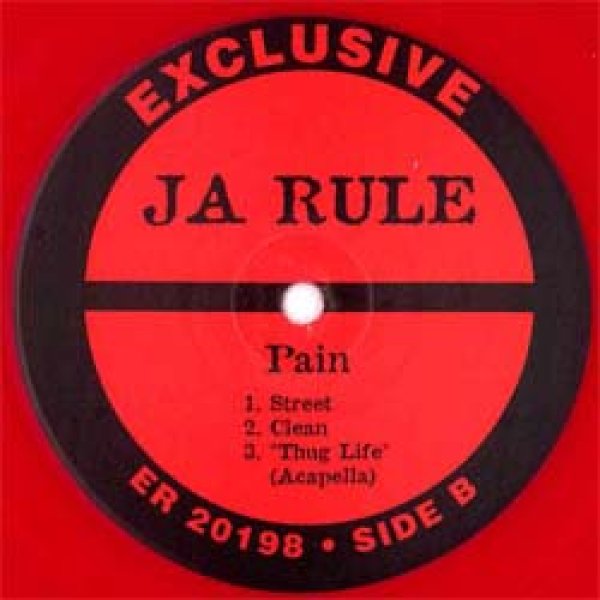 JA RULE & 2PAC / THUG LIFE & PAIN (USプロモ/全2曲)  [◎中古レア盤◎激レア！奇跡の新品！本物の初回赤色レコード！]