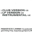 画像3: MC HAMMER / U CAN'T TOUCH THIS (英原盤/CLUB MIX) [◎中古レア盤◎激レア！別REMIX！超フロアライク！] (3)