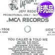 画像1: JEFF REDD / YOU CALLED & TOLD ME (USプロモ/5VER) [◎中古レア盤◎激レア！お探しのインスト入り！本物のUSプロモ原盤！] (1)