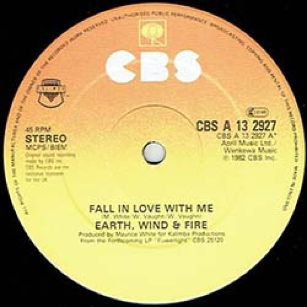 EARTH WIND & FIRE / FALL IN LOVE WITH ME + 2曲 (英原盤/12