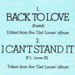 画像2: EVELYN KING / BACK TO LOVE & I CAN'T STAND IT (7インチMIX) [◎中古レア盤◎お宝！英国版ジャケ！7"MIX！] (2)