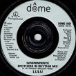 画像2: LULU / INDEPENDENCE (7インチREMIX) [◎中古レア盤◎お宝！英国のみ！金色ジャケ7"MIX！] (2)