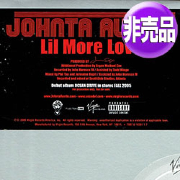 画像1: JOHNTA AUSTIN / LIL MORE LOVE (USプロモ/4VER) [◎中古レア盤◎お宝！美品！プロモオンリー原盤！デビュー曲！] (1)