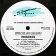 画像3: PRINCESS / AFTER THE LOVE HAS GONE (英原盤/12"MIX) [◎中古レア盤◎お宝！ジャケ付原盤！ロングMIX！1面使用！] (3)