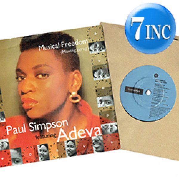 画像1: PAUL SIMPSON feat ADEVA / MUSICAL FREEDOM (7インチMIX) [◎中古レア盤◎お宝！英国版ジャケ7"MIX！キング牧師！] (1)