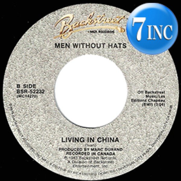 画像1: MEN WITHOUT HATS / LIVING IN CHINA (7インチ) [◎中古レア盤◎お宝！US原盤7"！豪華2曲！盛上げ鉄板！] (1)