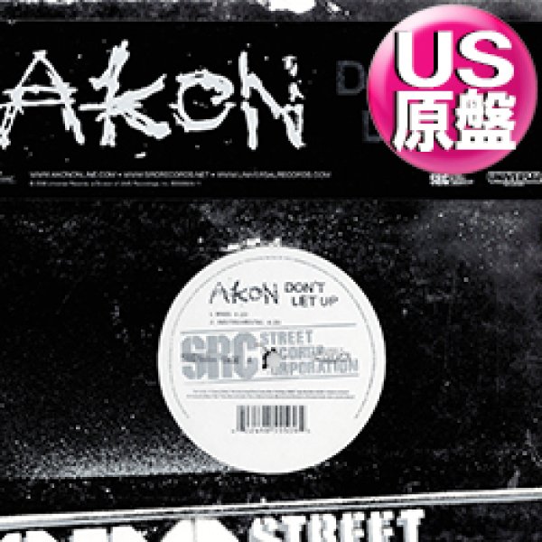 画像1: AKON / DON'T LET UP (米原盤/2VER) [◎中古レア盤◎お宝！少量生産！日本独占正規12"！] (1)