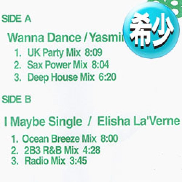 画像1: YASMIN & ELISHA LA'VERNE / WANNA DANCE + 1曲 (REMIX) [■廃盤■お宝！少量生産！日本企画！即戦力90's R&B！] (1)