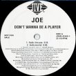 画像2: JOE / DON'T WANNA BE A PLAYER (USプロモ/3VER) [◎中古レア盤◎激レア！本物のプロモオンリー原盤！インスト入り！] (2)