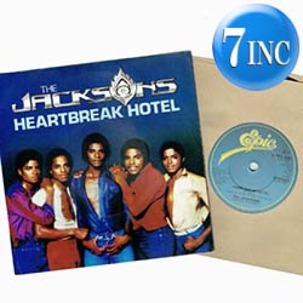 画像1: THE JACKSONS / HEARTBREAK HOTEL (7インチ) [◎中古レア盤◎お宝！英国版ジャケ7"！有名ネタ！] (1)