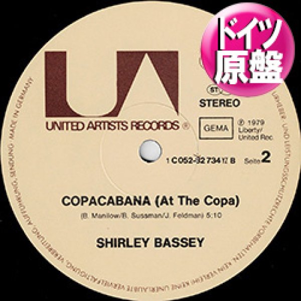 画像1: SHIRLEY BASSEY / COPACABANA (独原盤/12"MIX) [◎中古レア盤◎激レア！希少音源！絶品女性カバー！] (1)