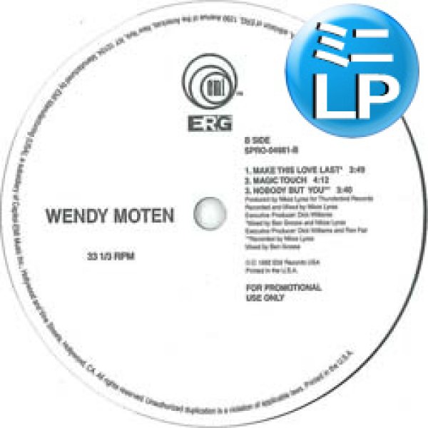 画像1: WENDY MOTEN / ベスト集 (ミニLP/全4曲) [■廃盤■お宝！少量生産！日本企画のみ！"MAKE THIS LOVE LAST"入り！] (1)