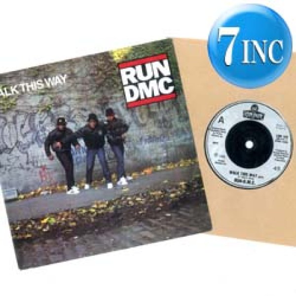 画像1: RUN DMC / WALK THIS WAY (7インチMIX) [◎中古レア盤◎お宝！英国版ジャケ7"MIX！さんま御殿！] (1)