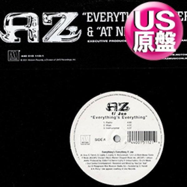 画像1: AZ feat JOE / EVERYTHING'S EVERYTHING (米原盤/全2曲) [◎中古レア盤◎お宝！本物のUS原盤！2000年以降の人気レコード！] (1)