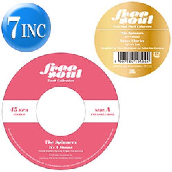 画像1: THE SPINNERS & SWEET CHARLES / IT'S A SHAME & YES IT'S YOU (7インチ) [■限定■祝！30周年記念！FREESOULシリーズ7"！] (1)