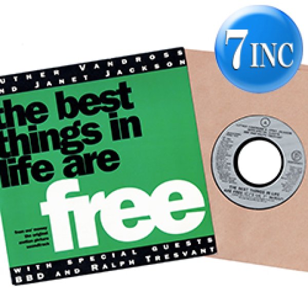 画像1: JANET & LUTHER.V / THE BEST THINGS IN LIFE ARE FREE (7インチMIX) [◎中古レア盤◎激レア！英国版7"MIX！] (1)