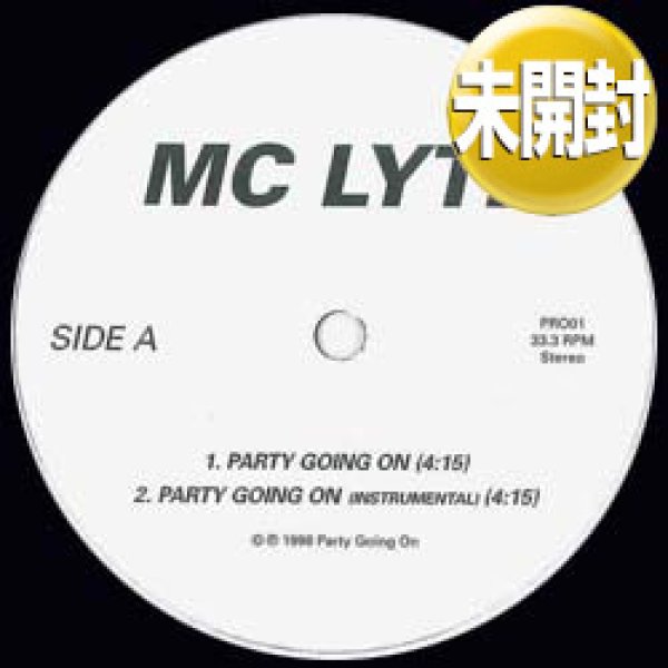 画像1: MC LYTE / PARTY GOING ON & TOP BILLIN (全3曲) [◎中古レア盤◎お宝！なんと未開封！パーティー賛歌！超大ネタ！] (1)