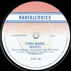 ナスティーストリートレコード Toni Basil Mickey 7インチmix 中古レア盤 お宝 英国版ジャケ ゴリエ 原曲 7インチmix